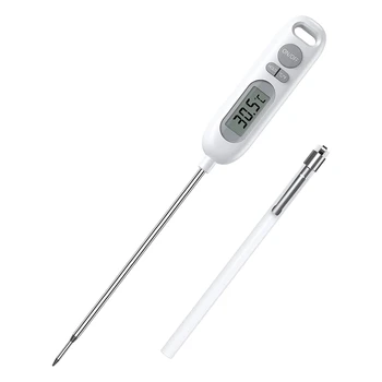Термометр для мяса IPX65, водонепроницаемый кулинарный термометр с мгновенным считыванием, цифровой пищевой термометр с длинным зондом 5,6 дюйма, автоматическое отключение