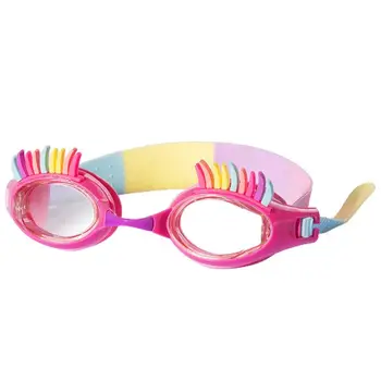 Новые водонепроницаемые детские очки для плавания, Милые очки для плавания для детей, Регулируемый ремешок, силиконовые мультяшные зеркальные очки
